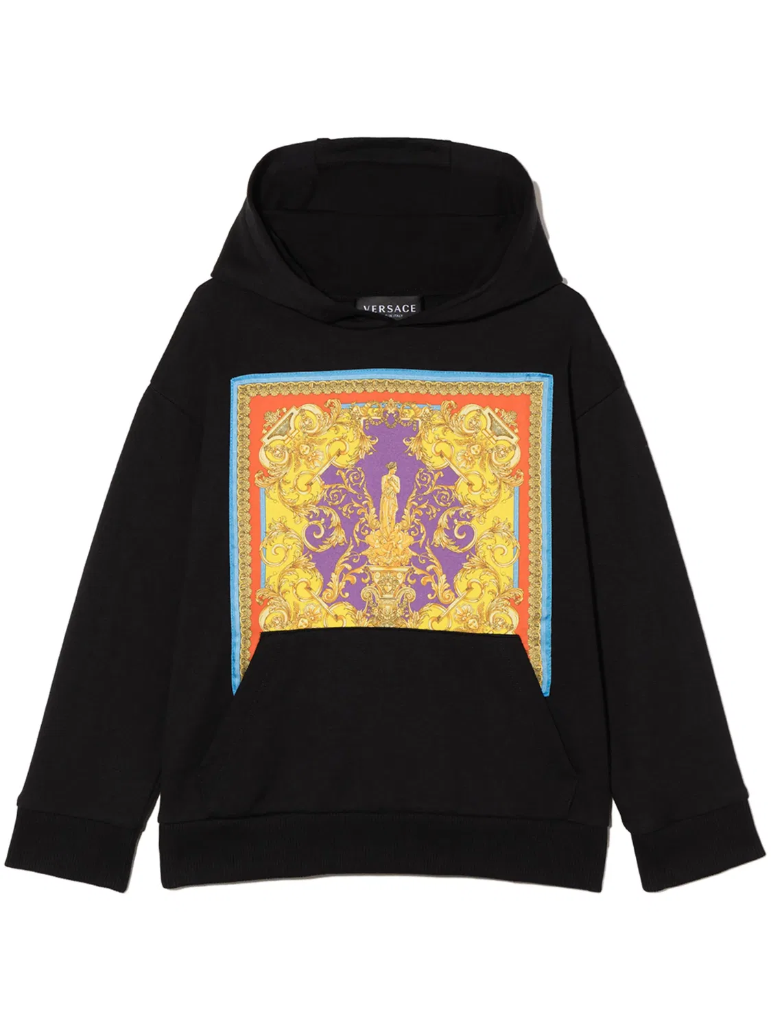 Худи с принтом Barocco Goddess Versace Home, черный