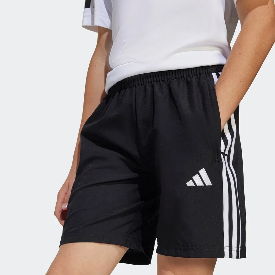 Спортивные брюки ADIDAS PERFORMANCE Regular Workout Pants 'Tiro 25 Essentials' черного цвета — фото 4