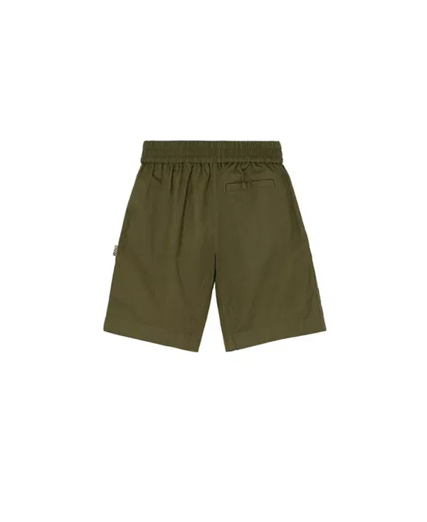 Детские шорты для мальчиков хлопковые с карго-карманами Burberry, Military Green — фото 2