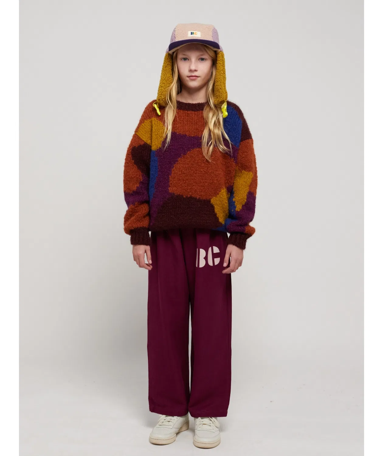 Детские брюки свободного кроя с принтом, модель B.C baggy trousers BOBO CHOSES, Dark Purple