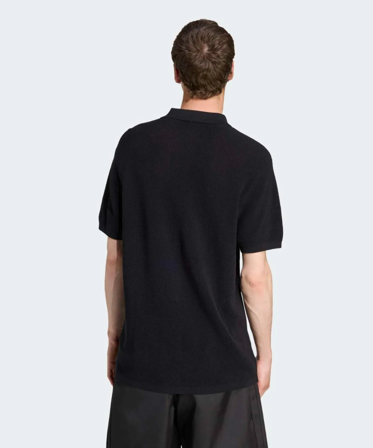 Мужская футболка-поло с длинным рукавомAdidas Originals, Black — фото 2