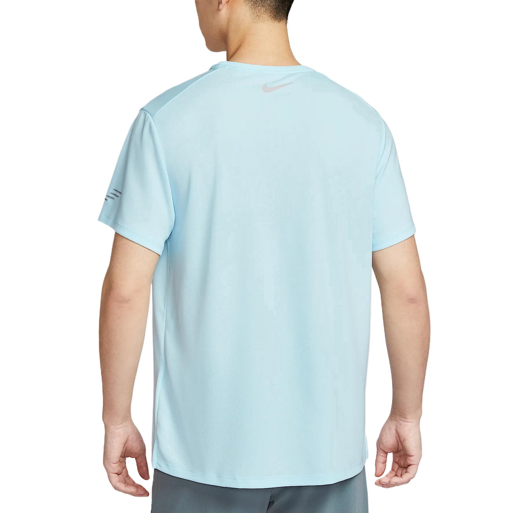 Nike Футболка Miler Flash мужская glacier blue — фото 2