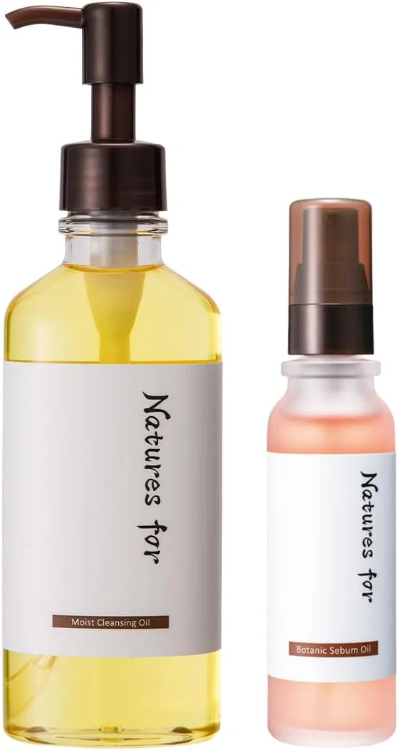 Набор масел для снятия макияжа и ухода за кожей Natures For Moist Cleansing Oil и Botanic Sebam Oil