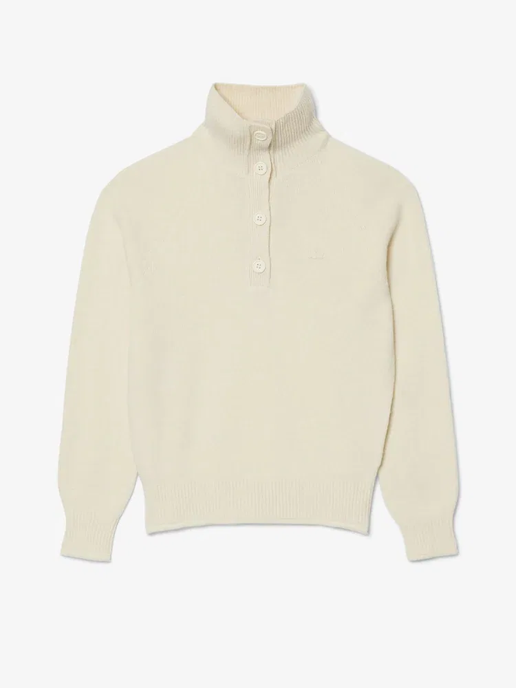 Свитер женский LACOSTE AF4010, полушерстяной, темно-синий — фото 4