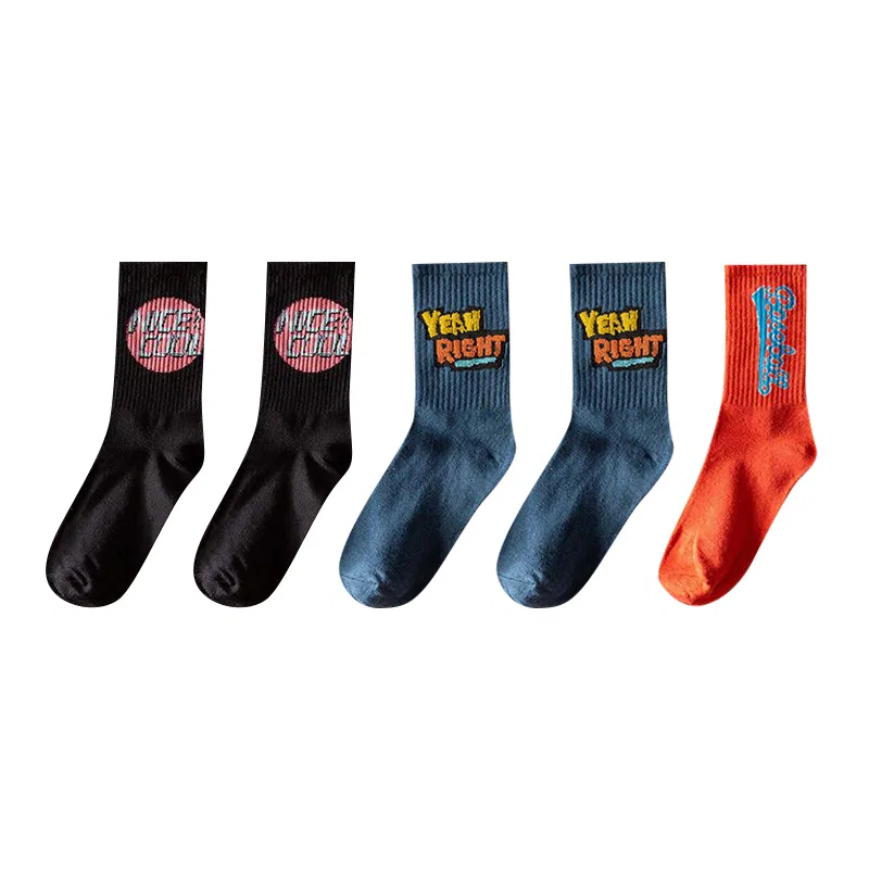 Детские носки с принтом 2 Black+2 Blue+1 Red MIIOW