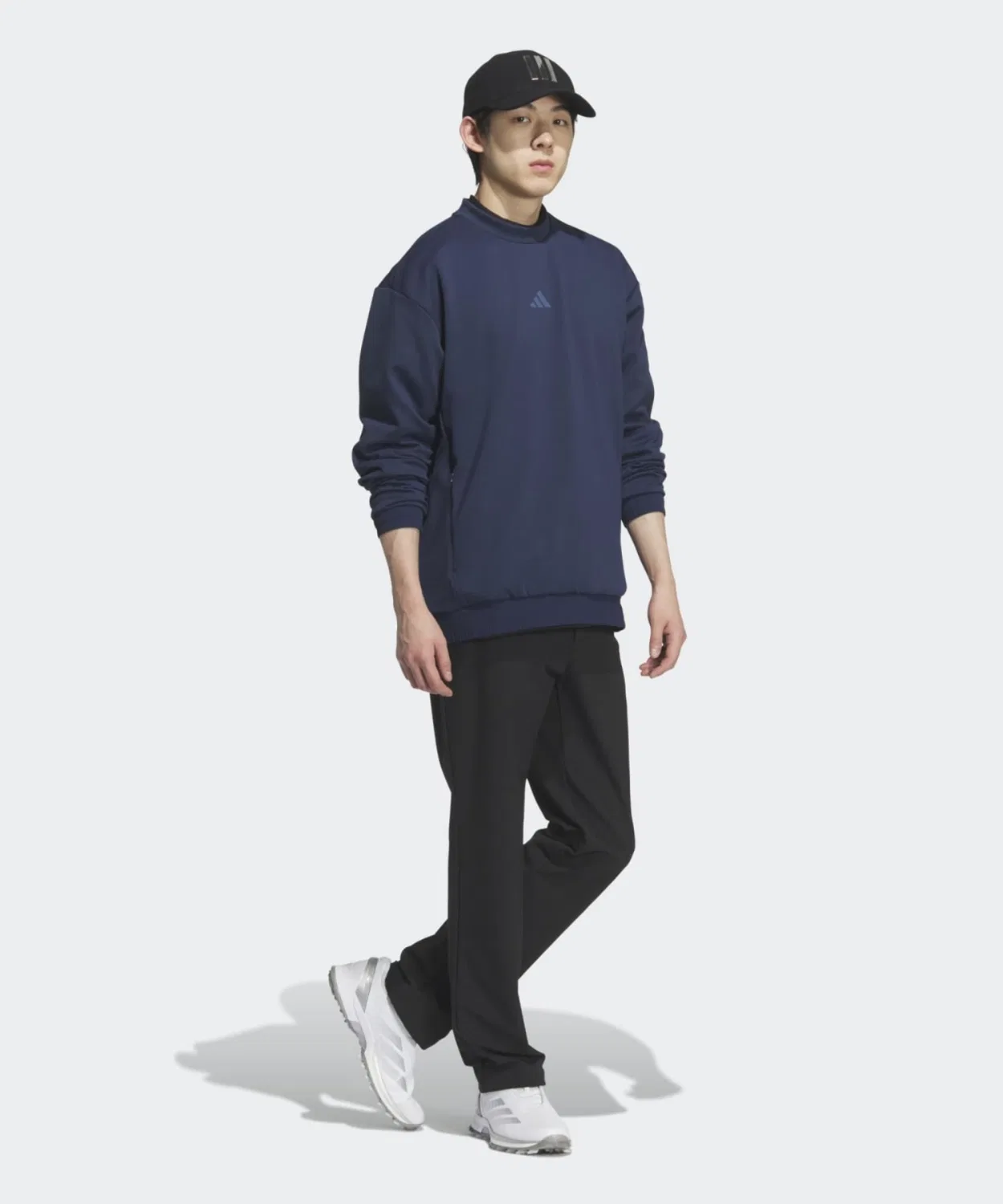 Мужской свитшот с длинным рукавомAdidas Golf, Navy — фото 3