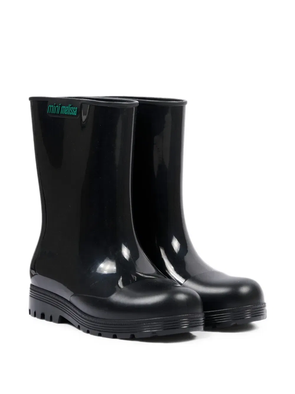 Глянцевые резиновые сапоги Welly Mini Melissa, черный