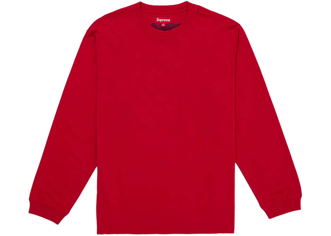 Мужской топ с длинным рукавом Supreme Intarsia L/S Top, красный — фото 2