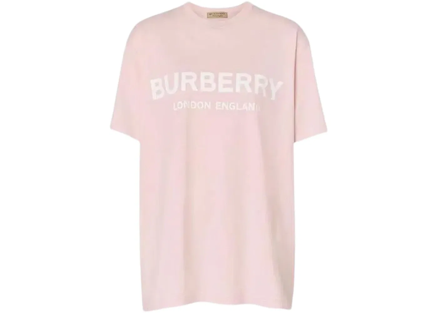 Женская футболка с принтом T-shirt Burberry, Pink/White