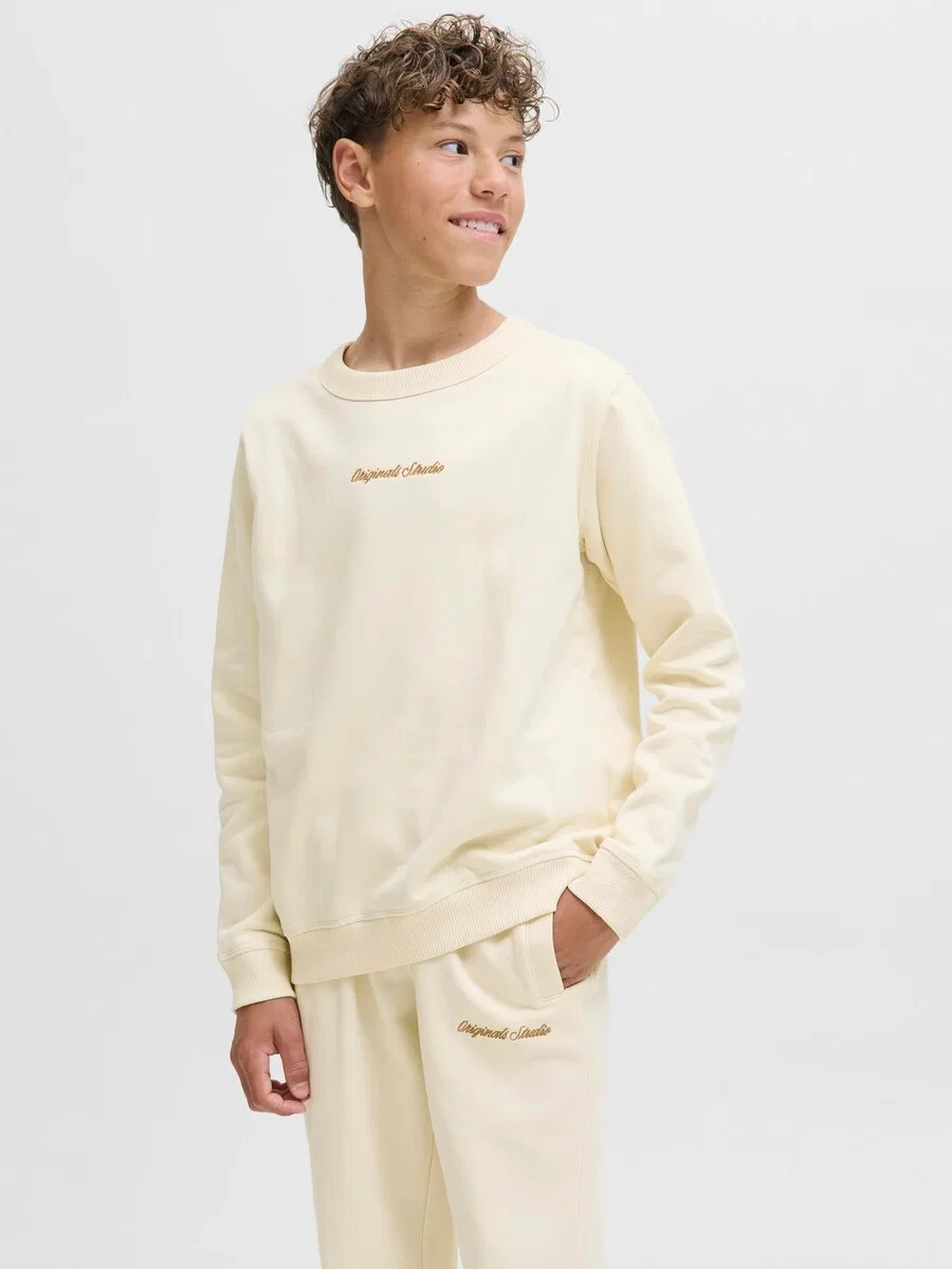 Детская толстовка 'JORNORREBRO' из белой шерсти Jack & Jones Junior — фото 2