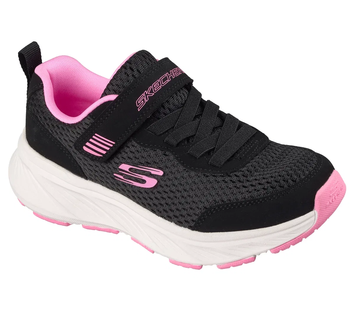Детские кроссовки Edgeride - Smooth Journey Skechers, черный/розовый — фото 4