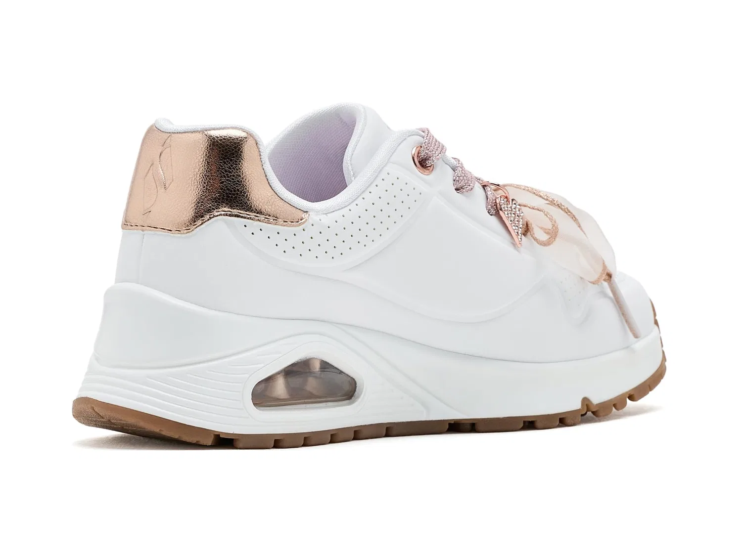 Кроссовки Uno Gen1 310936L (для маленьких и больших детей) Skechers Kids, White/Rosegold — фото 4