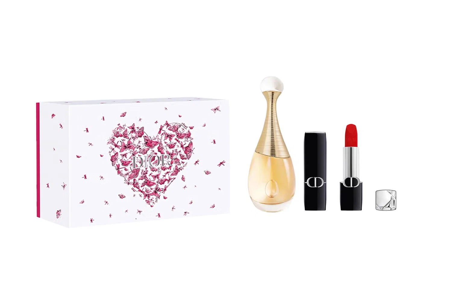 Женский набор парфюма и помады Realme DIOR, Vivid Blue Gold, 50 мл + 3,5 г