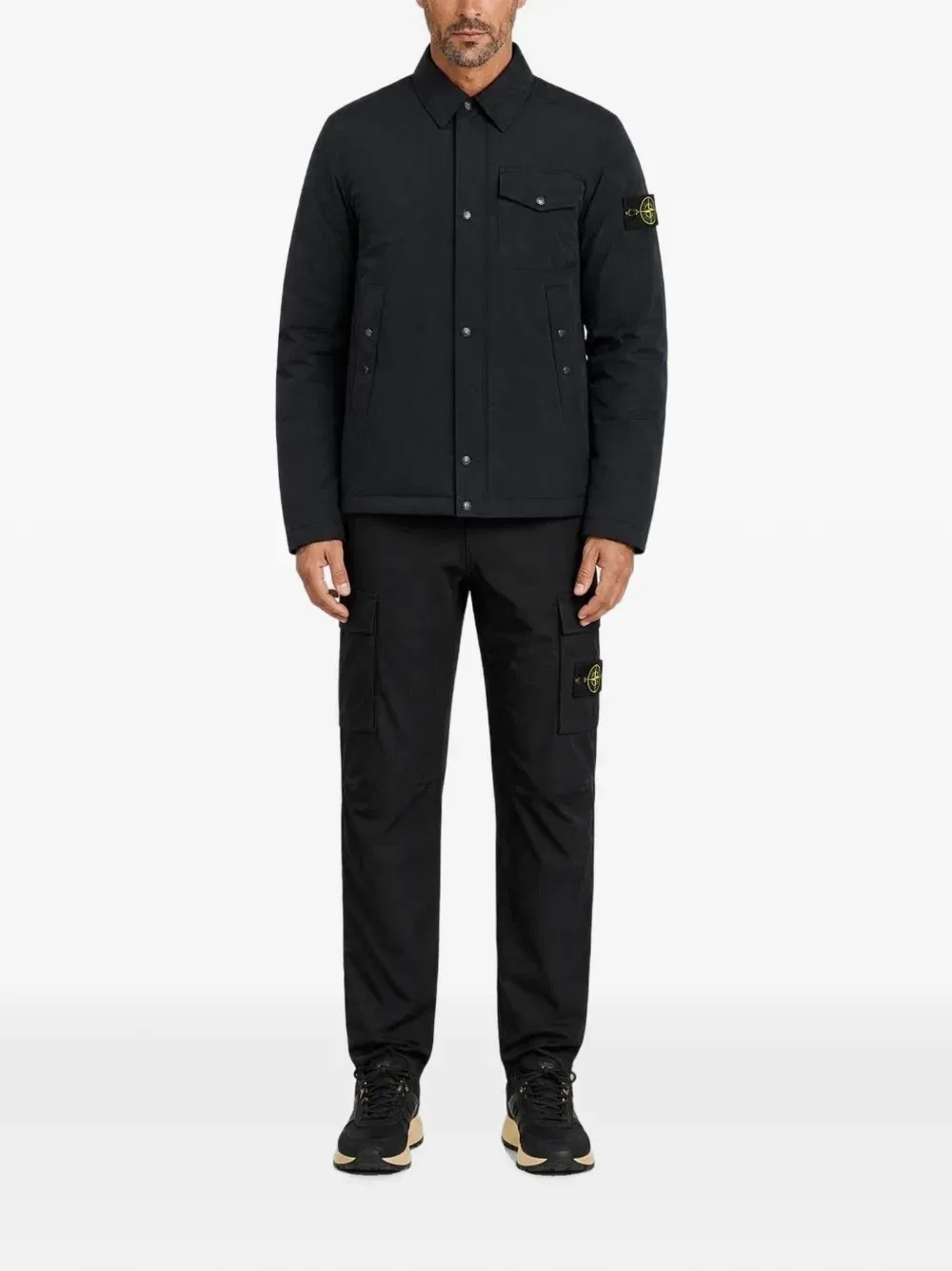 Куртка из микрорепса Stone Island, черный — фото 2