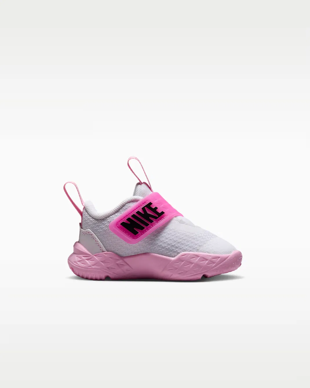 Детская/подростковая обувь Nike Team Hustle D 12, White/Pink Rise/Playful Pink/Black — фото 3