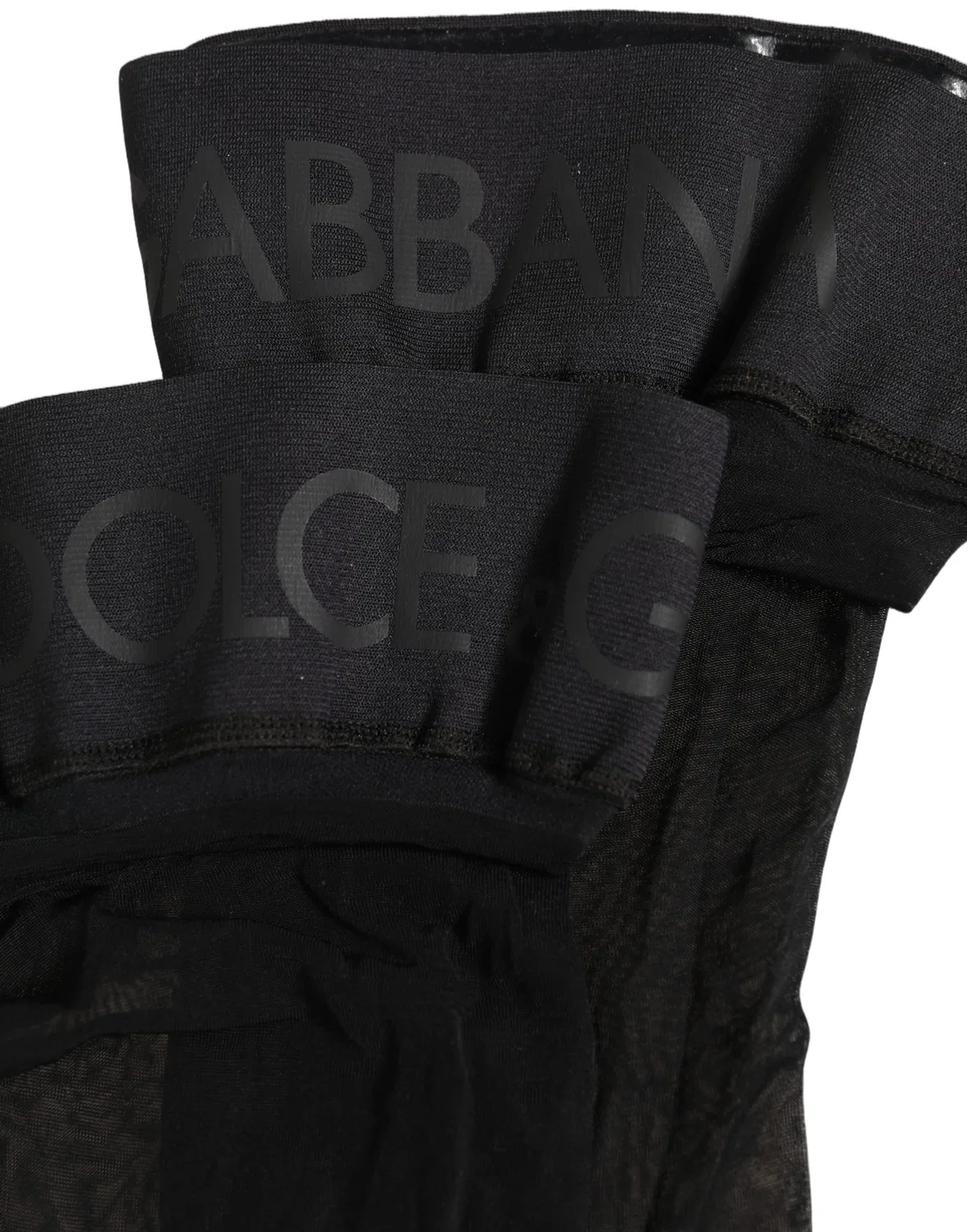 Женские носки с логотипом, модель Calf Long Socks, Dolce & Gabbana, Black