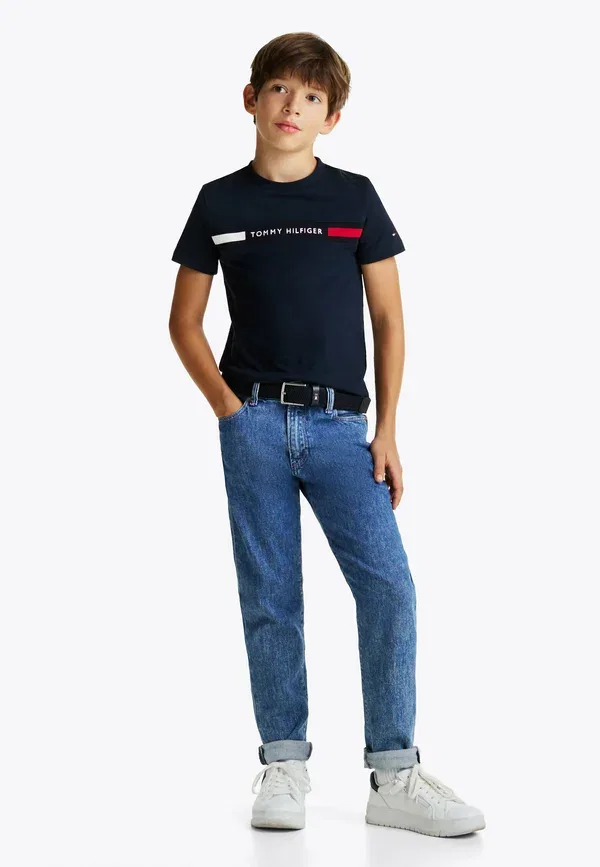 Футболка с принтом Logo Insert T-shirt Tommy Hilfiger, Dark Night темно-синий