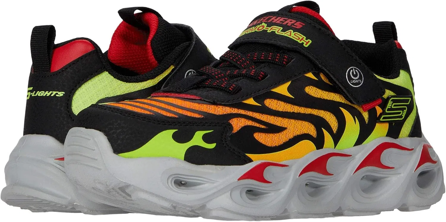 Детские кроссовки для мальчиков Thermo-Flash Skechers, Black/Red — фото 3