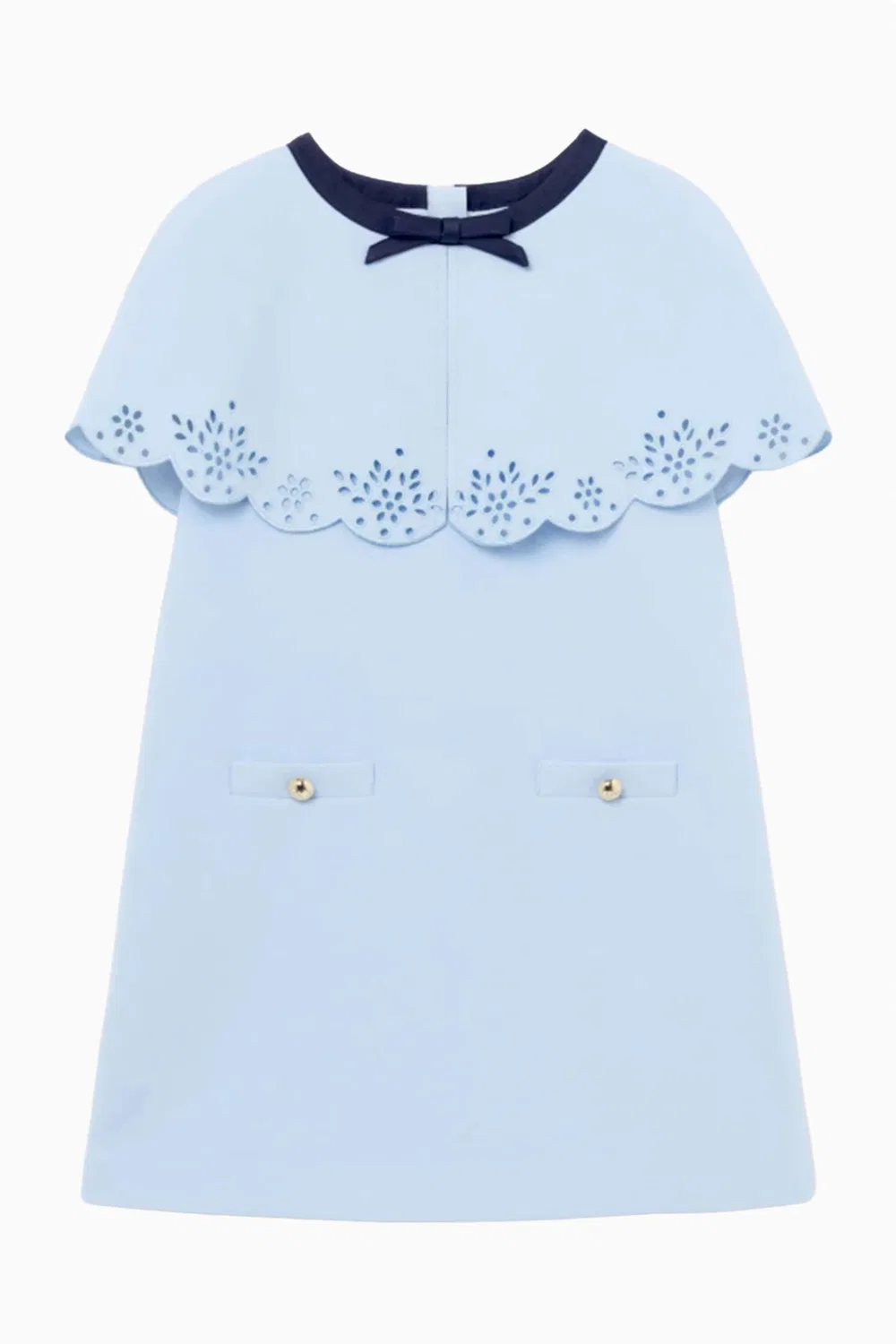 Платье-пелерина с драпировкой Cape Dress in Crepe Self Portrait