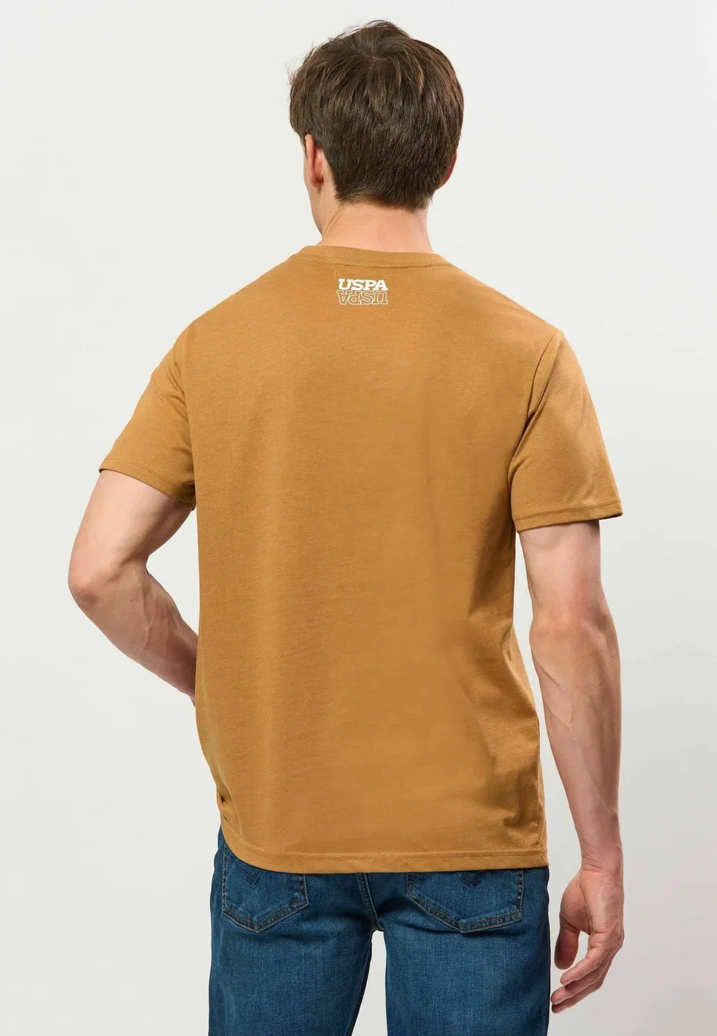 Умдаг - футболка с принтом U.S. Polo Assn., Brown Sugar — фото 3