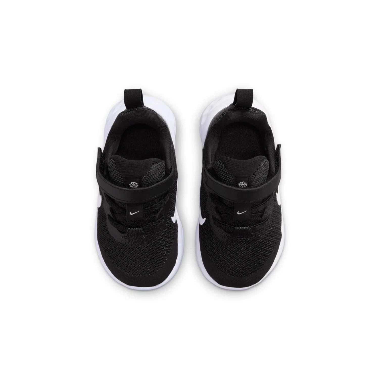 Детские кроссовки для мальчиков с мягкой подошвой Revolution 6 Nn (Tdv) NIKE, Black White Dk Smoke Grey — фото 3