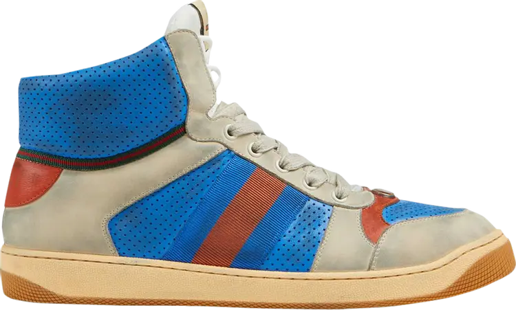 

Кроссовки Gucci Screener High Blue, синий