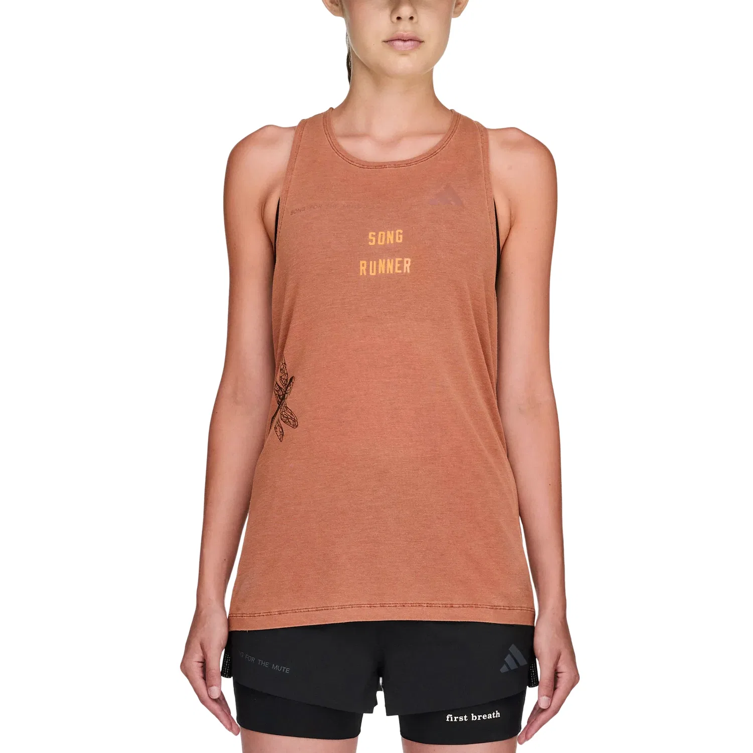 Женская футболка Song for the Mute Tank Top Asia Sizing 'Dusky Bronze' adidas, Dusky Bronze — фото 3