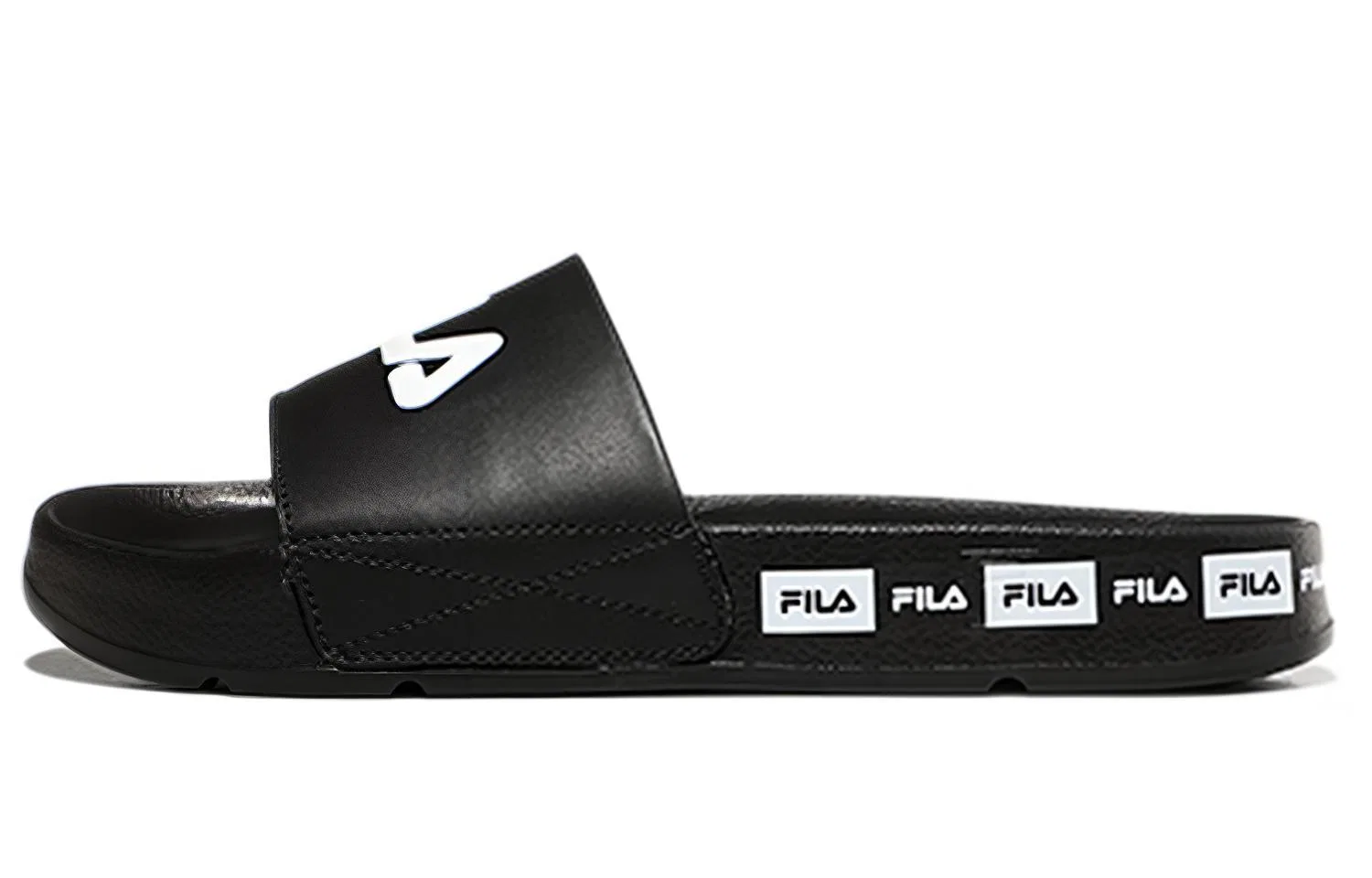 Детские шлепанцы на толстой подошве Cozy Lightweight Thick Sole FILA, Black