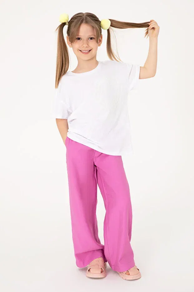 Детские брюки для девочек свободного кроя U.S. Polo Assn., Fuchsia