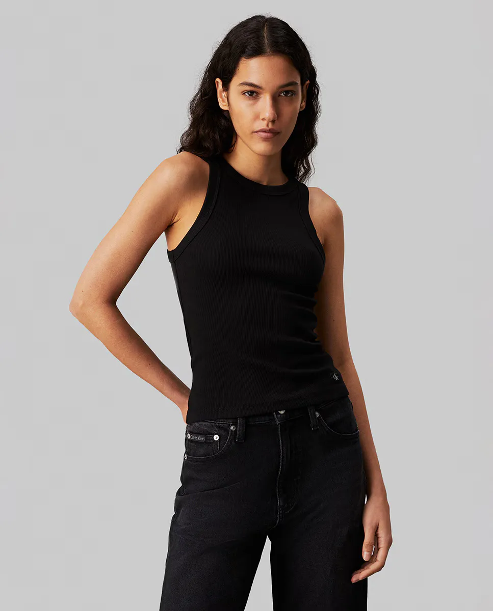 

Женская майка узкого кроя Calvin Klein Jeans, черный