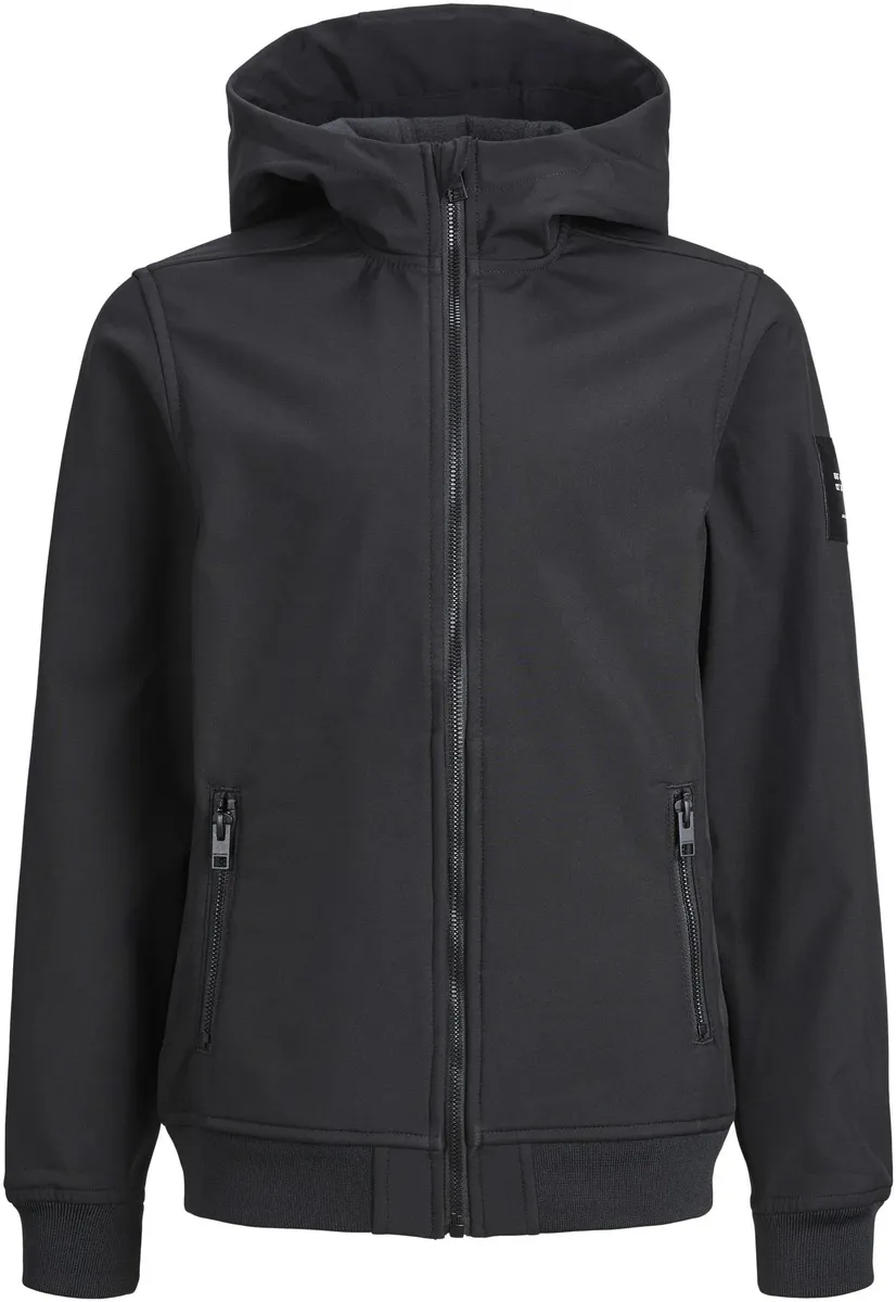 

Куртка софтшелл Jack & Jones для детей "JJEBASIC SOFTSHELL HOOD SN JNR", с капюшоном Jack & Jones Junior, черный