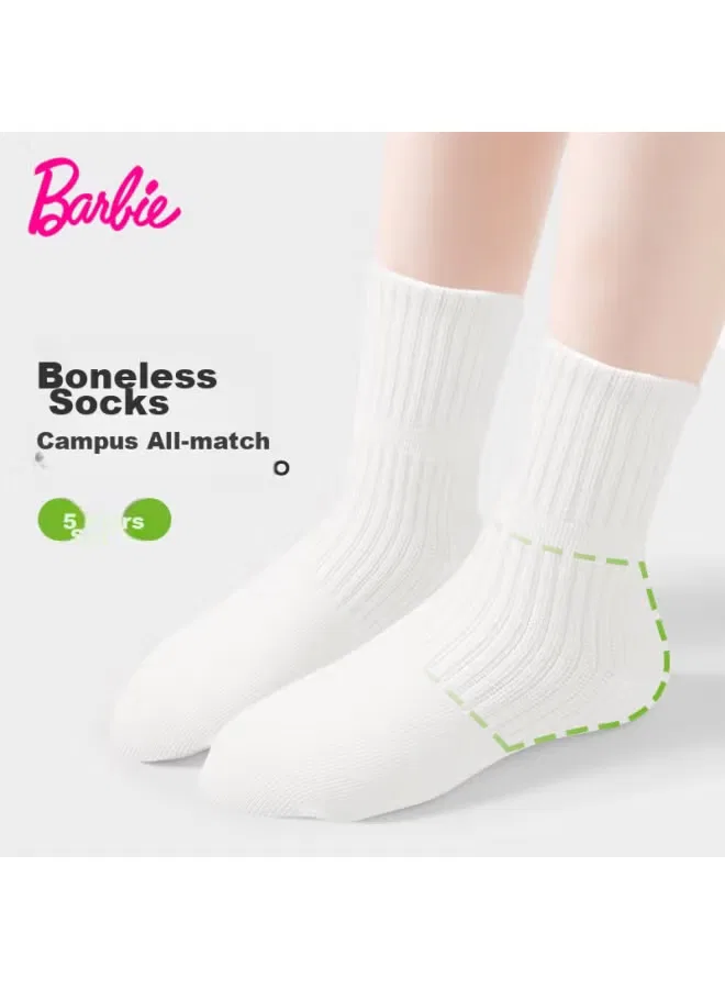 Носки детские с дышащей сеткой Barbie, белый — фото 3