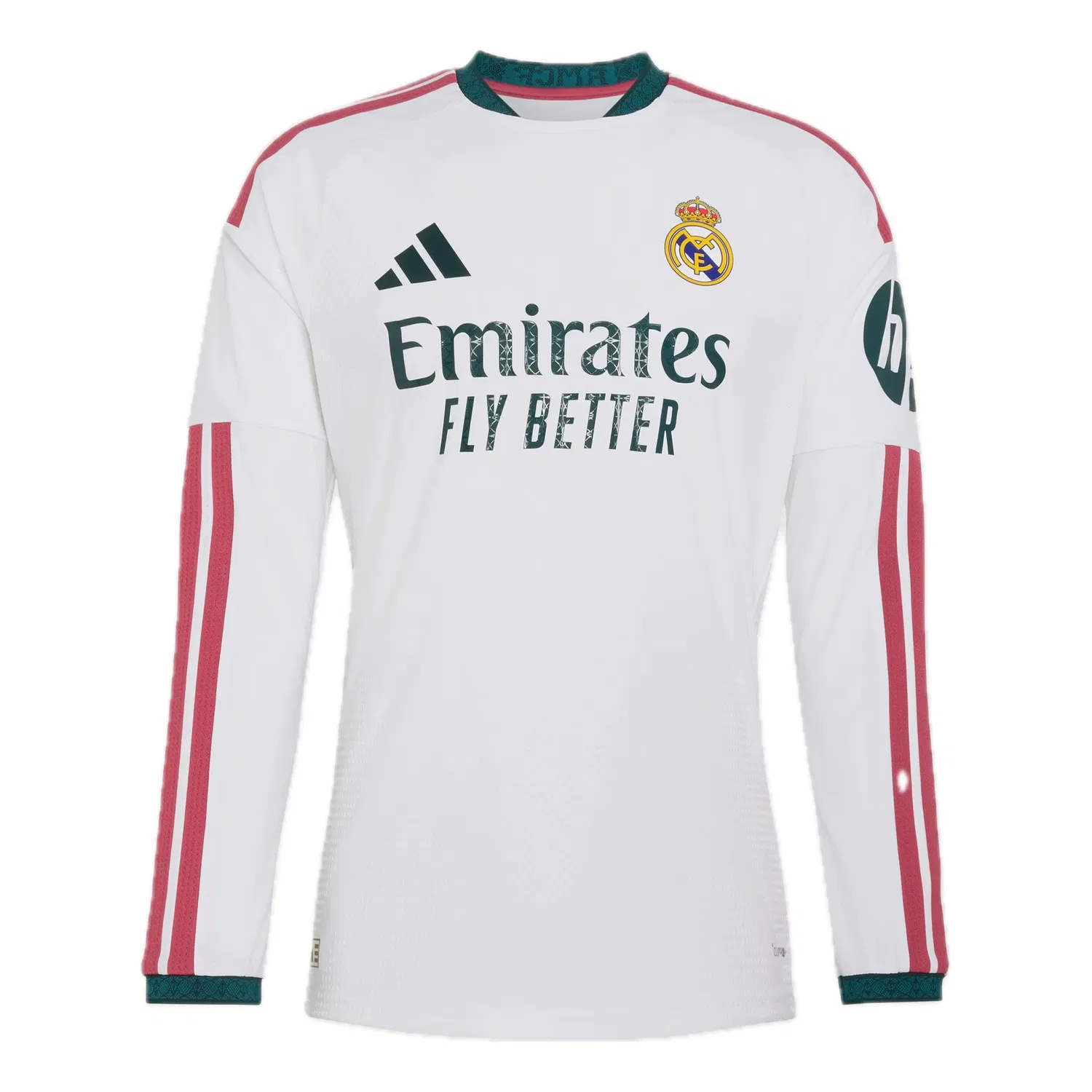 Мужская футболка с длинным рукавом Real Madrid 26/27 Home Authentic Long Sleeve Jersey Asia Sizing Adidas, белый
