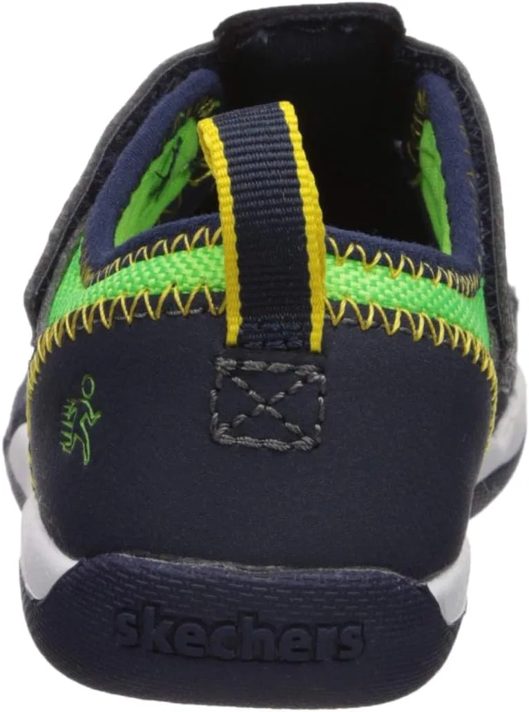 Детские кроссовки для мальчиков Flex Play Solar Steps Skechers, Navy/Lime — фото 3