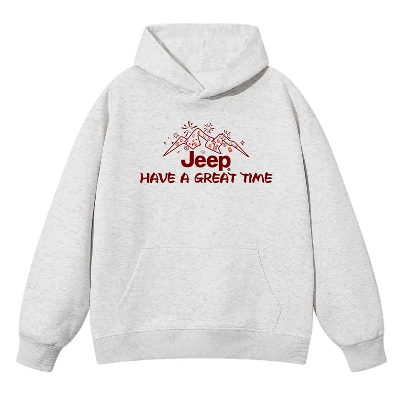 Детский свитшот с капюшоном из плотного трикотажа Jeep, Heather Grey