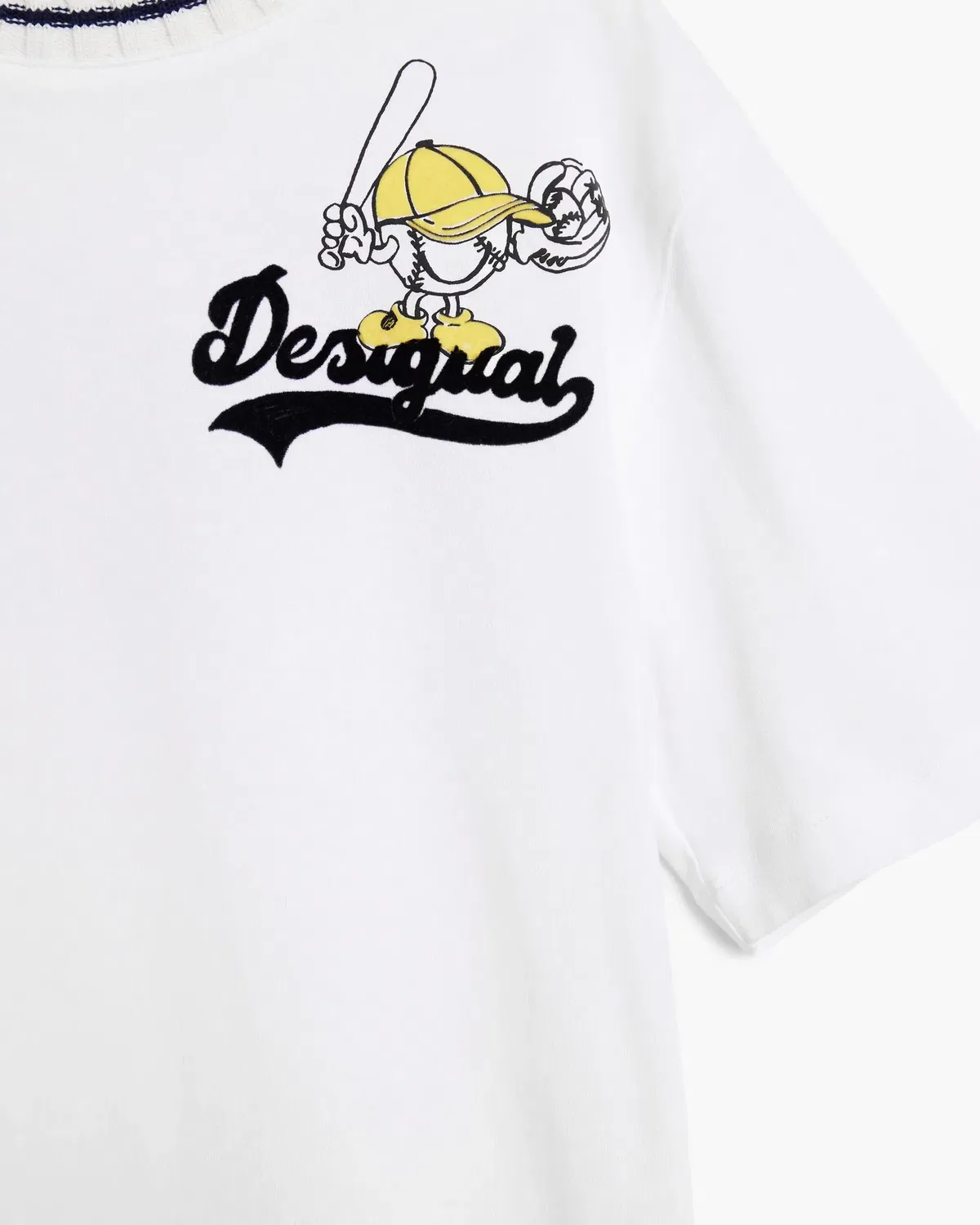 Детская футболка для мальчика с принтом Desigual, Blanco — фото 2