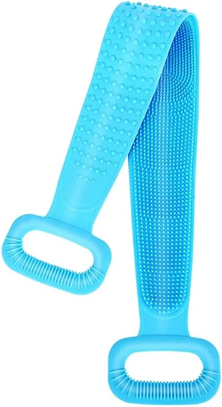 Эксфолиатор для тела Silicone Back Brush, 76 см, sararui, Синий