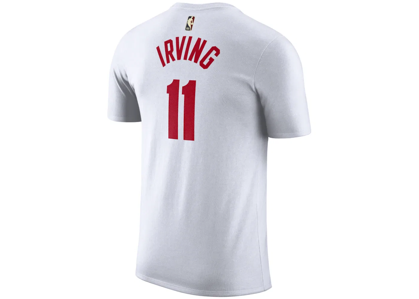 Мужская футболка с принтом Nike NBA Brooklyn Nets Kyrie Irving, White/Red — фото 2
