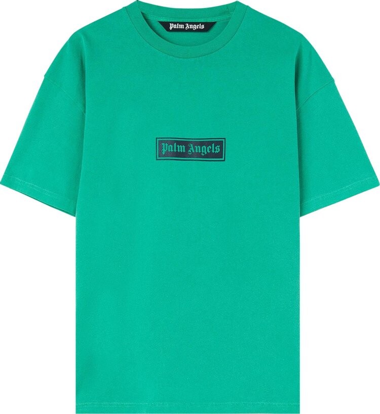 

Футболка Palm Angels GD Box Logo Tee 'Green/White', зеленый