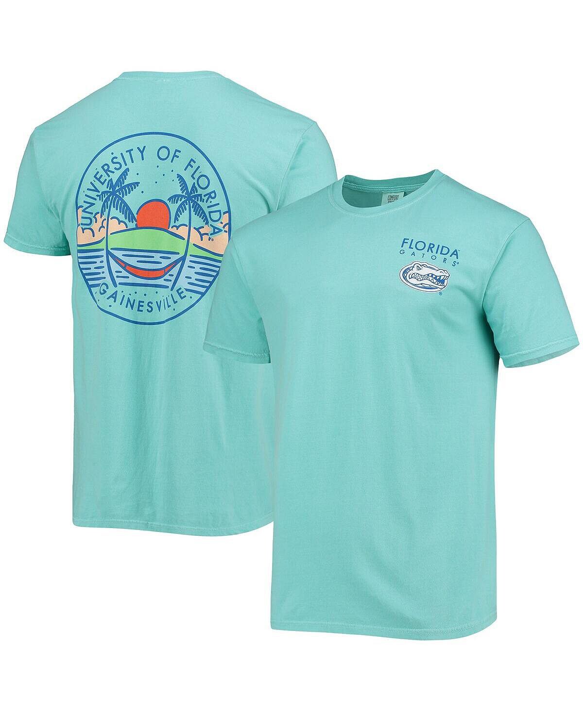 

Мужская футболка mint florida gators circle scene comfort colours Image One, мульти