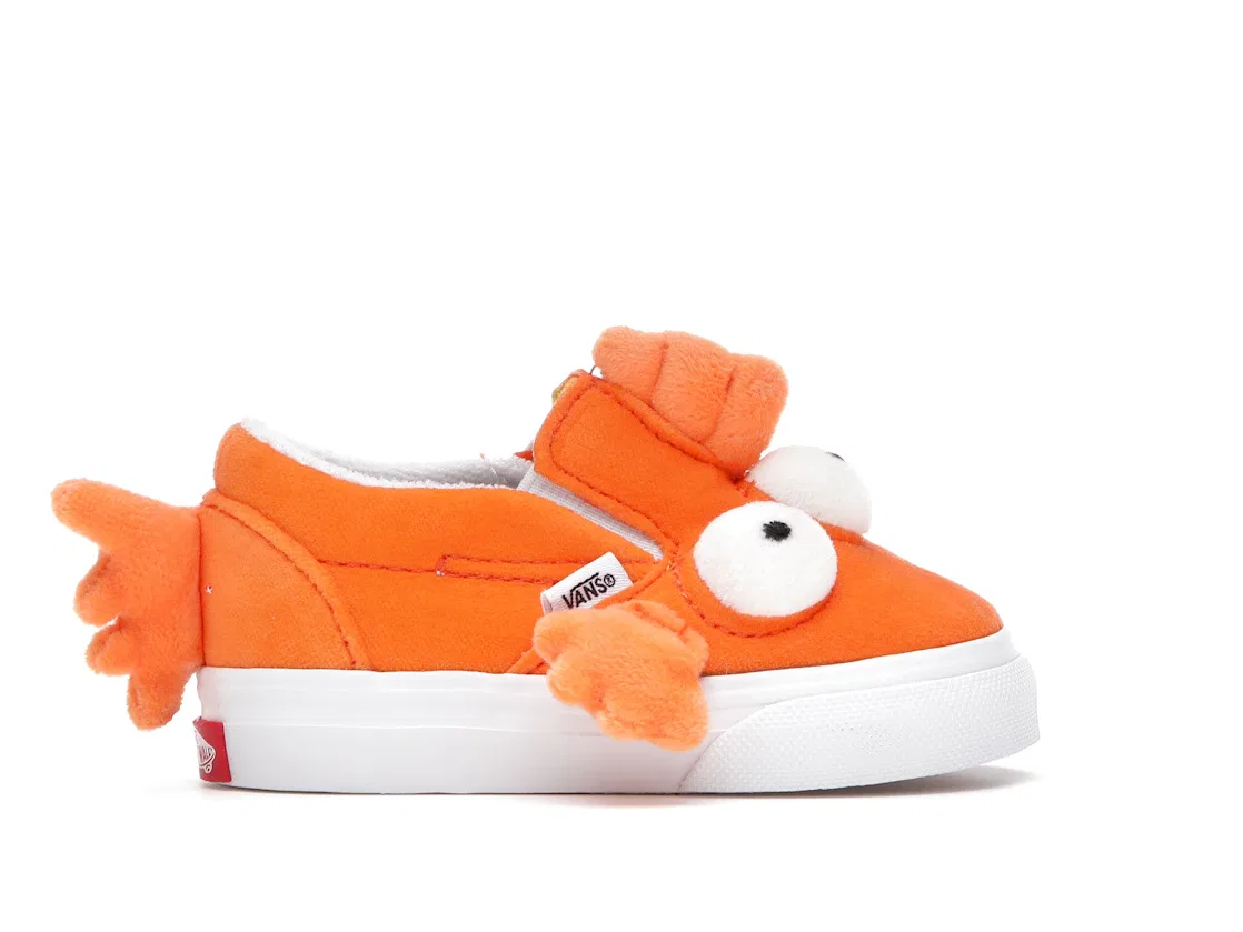 Детские кеды Slip-On V The Simpsons Fish Blinky Vans, Orange White