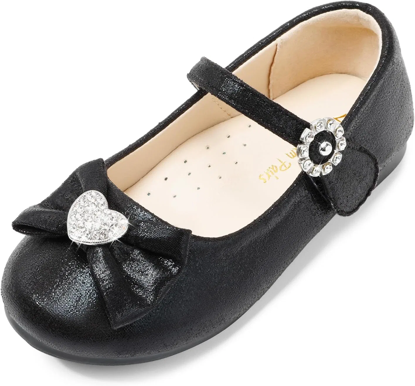 Детские балетки для девочек с бантом Mary Jane DREAM PAIRS, Black