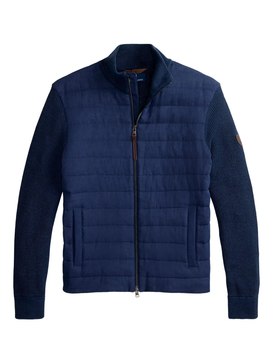 Стеганая льняная куртка Polo Ralph Lauren, синий
