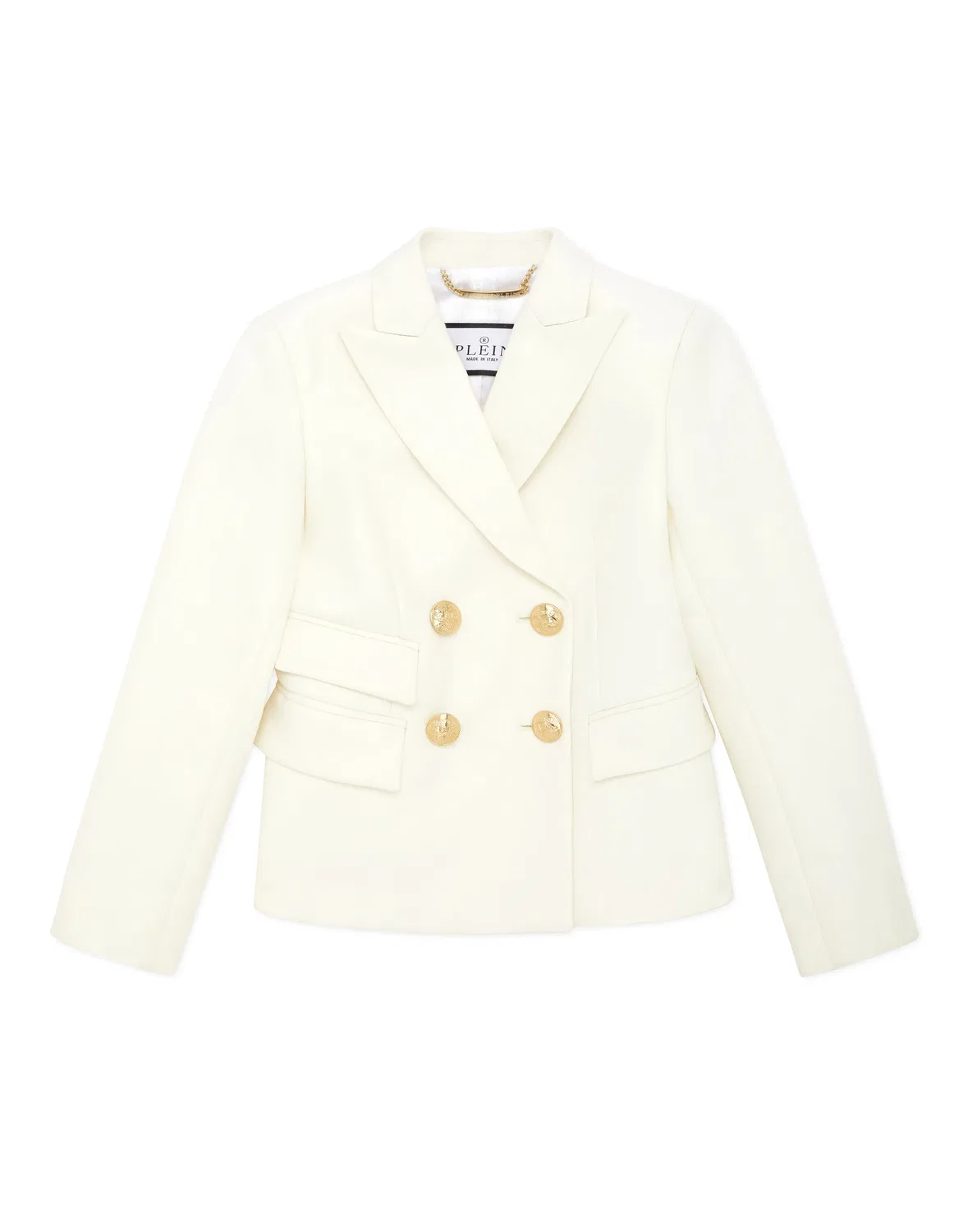 Детский блейзер для девочек с двубортным кроем Wool Marine Fit Blazer PHILIPP PLEIN, White