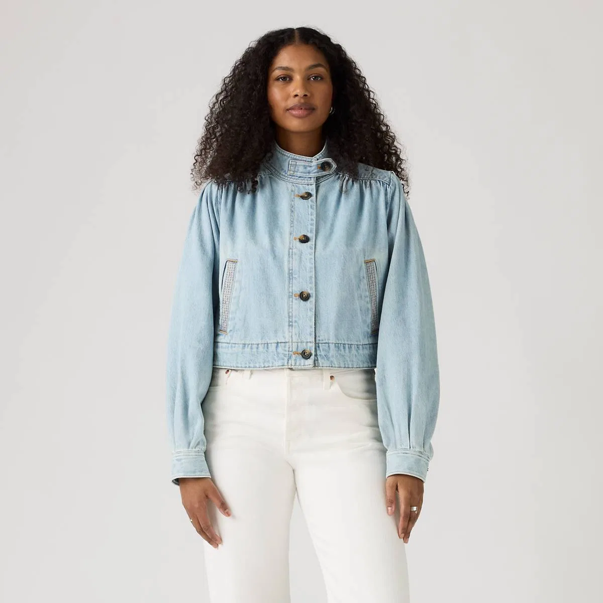 довольно короткое пальто Parker Levi's, Hello People - Medium Wash — фото 3