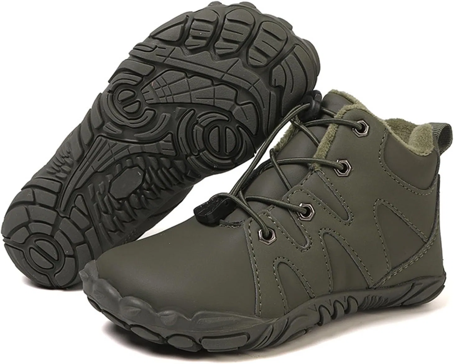 Детские зимние ботинки для мальчиков и девочек с принтом Barefoot Boots, Jn — фото 2