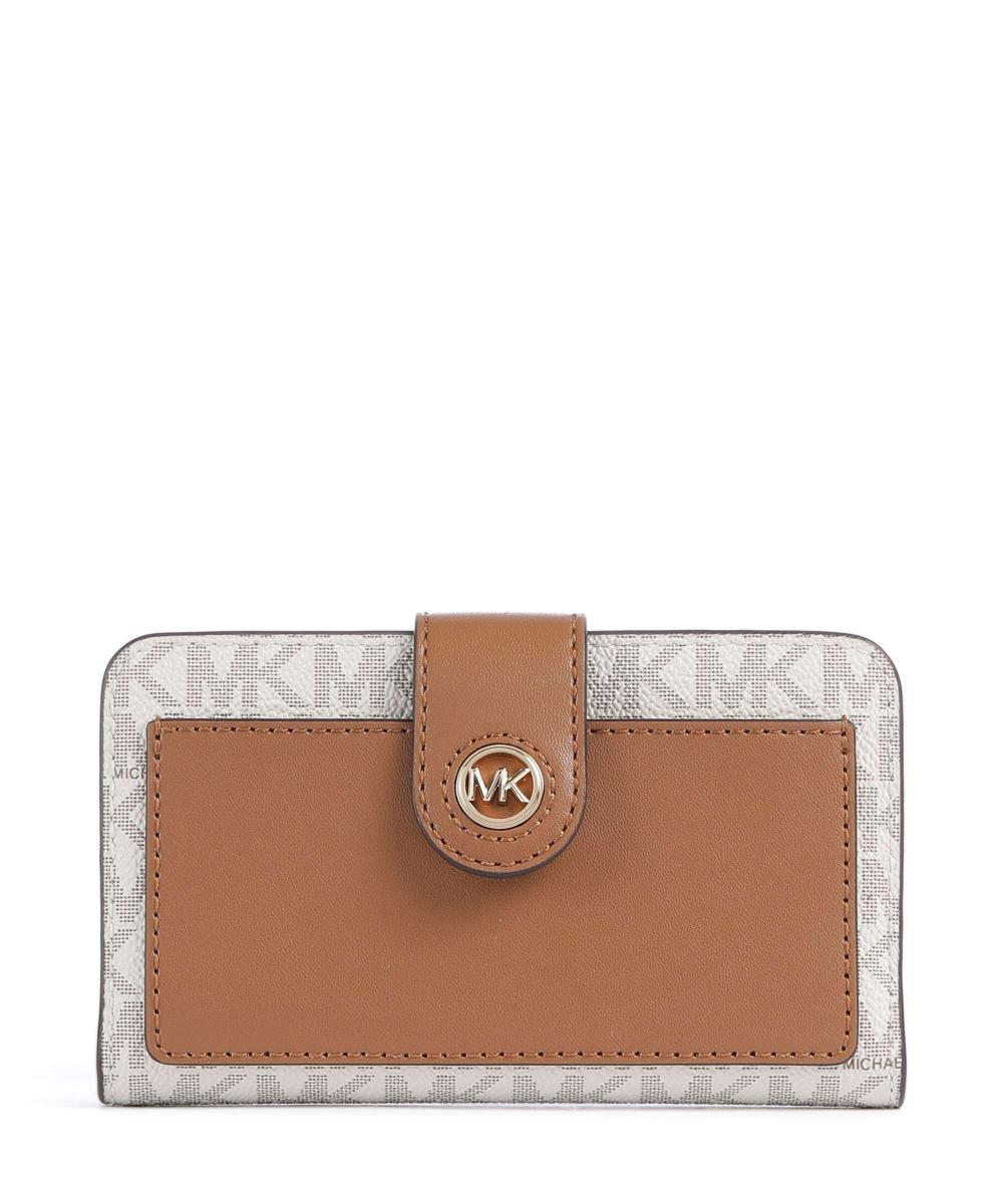 

Мк кошелек с подвесками холст Michael Kors, белый
