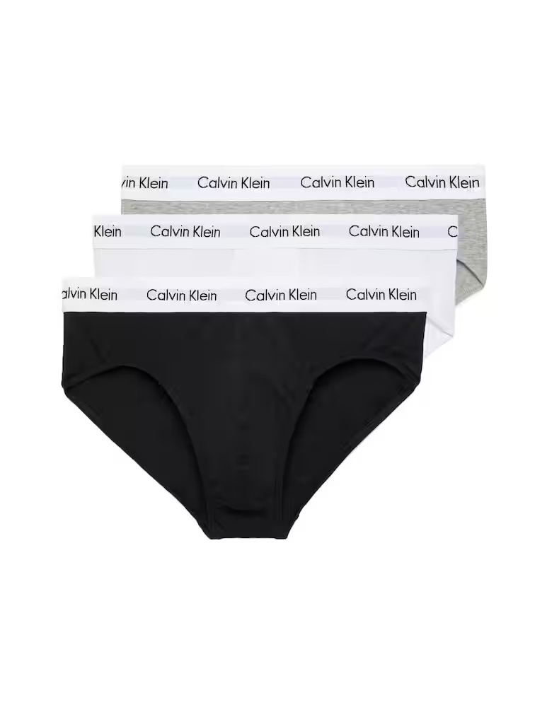 

Набор трусов на бедрах, 3 шт Calvin Klein, цвет Black, White, Grey Heather
