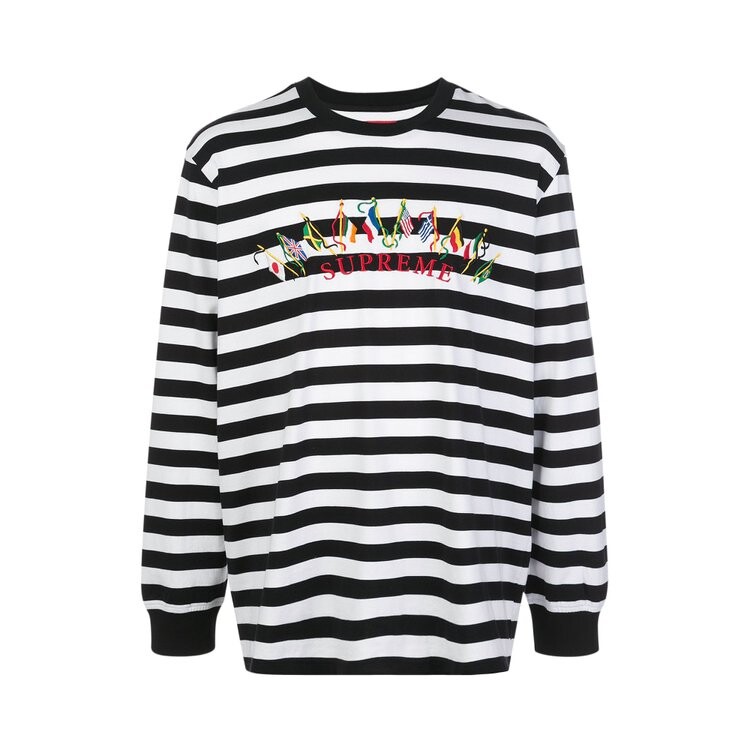 

Лонгслив Supreme Flags Long-Sleeve Top 'White', белый