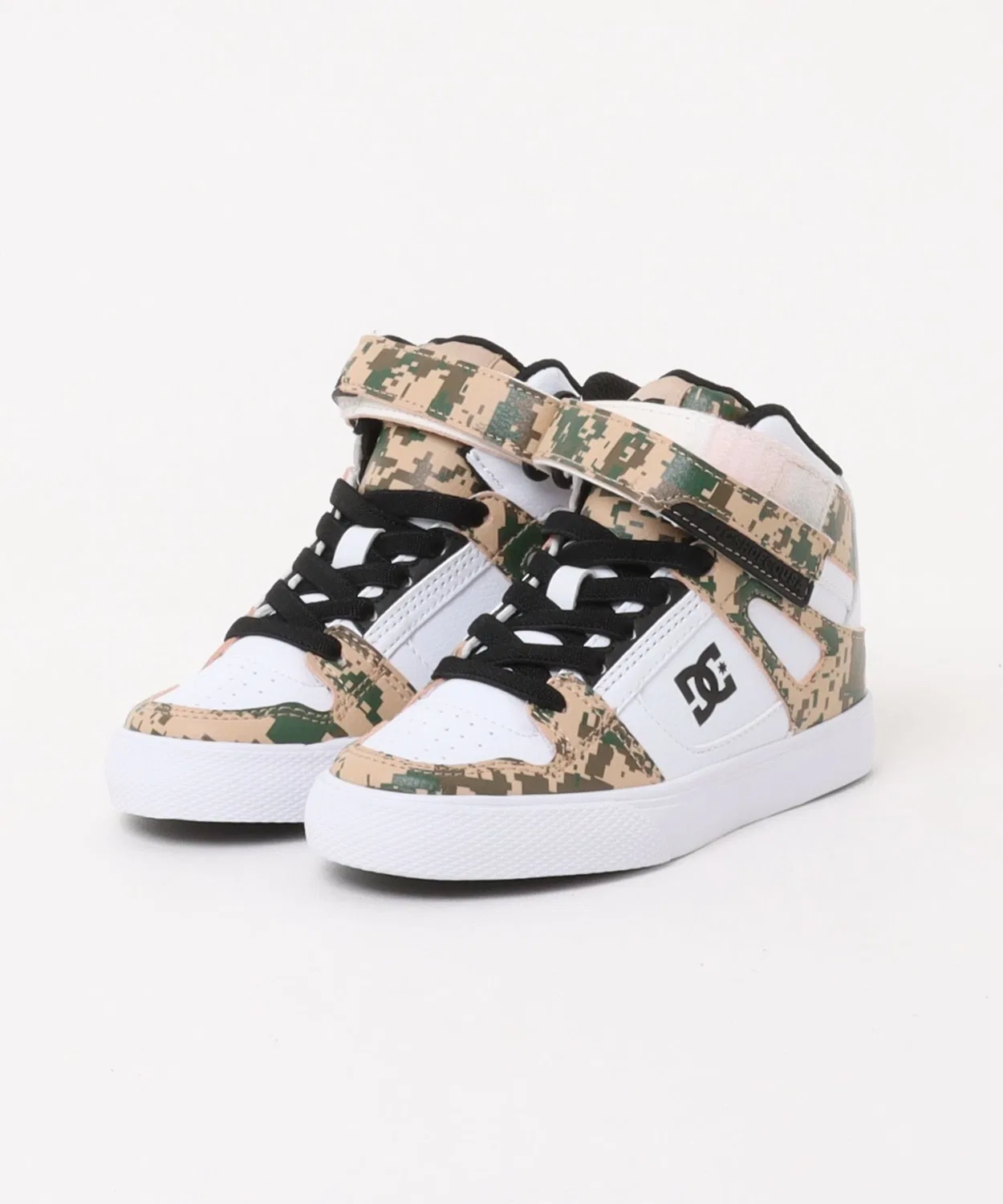 Детские высокие кеды с брендовым логотипом DC SHOES KS PURE HIGH-TOP SE EV SN, Белый